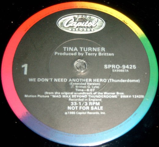 We Don't Need Another Hero (Thunderdome) Tina Turner