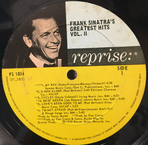 Frank Sinatra's Greatest Hits Vol. 2 Frank Sinatra