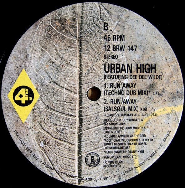 Run Away Urban High,Dee Dee Wilde
