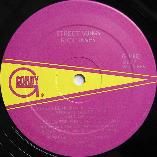 Street Songs Rick James