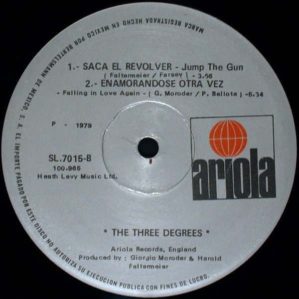 Saca El Revolver (Jump The Gun) The Three Degrees