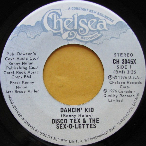 Disco Tex & The Sex-O-Lettes* - Dancin' Kid