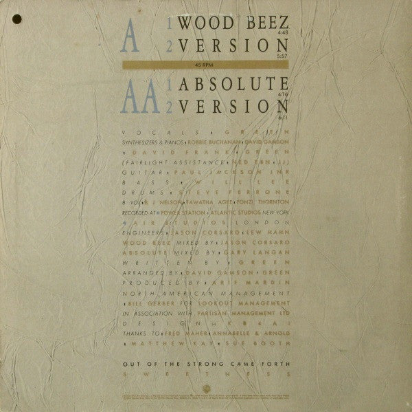 Wood Beez / Absolute Scritti Politti