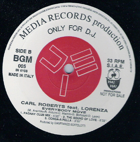 Everybody Move Carl Roberts,Lorenza