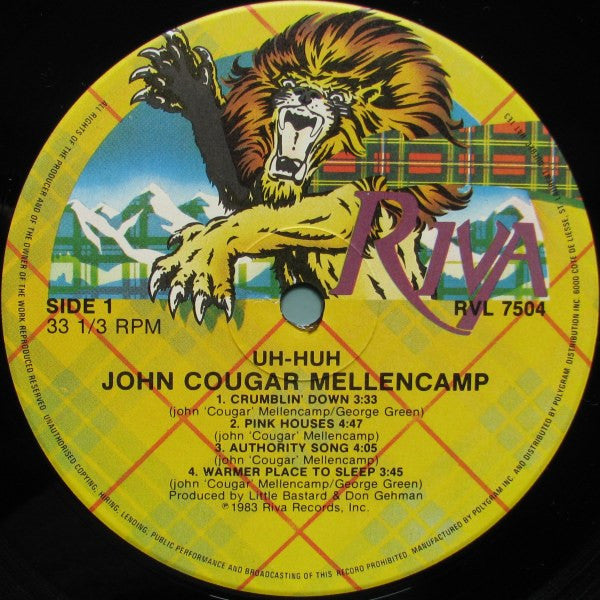 Uh-Huh John Cougar Mellencamp