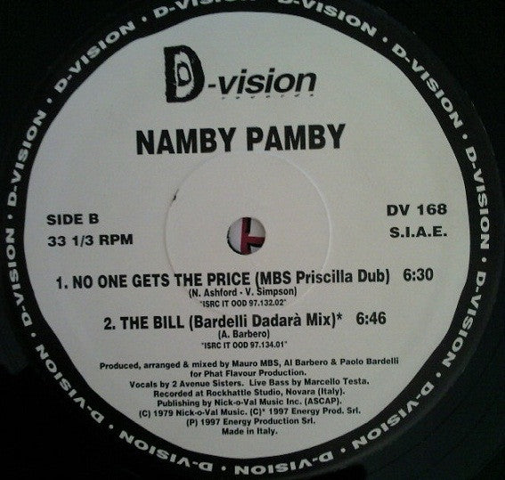 No One Gets The Price Namby Pamby