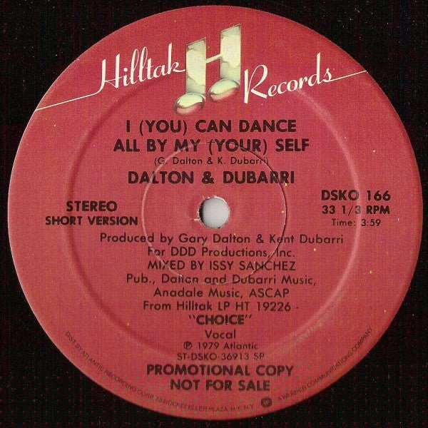 I (You) Can Dance All By My (Your) Self Dalton & Dubarri
