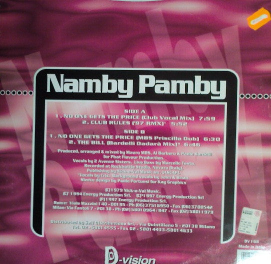 No One Gets The Price Namby Pamby