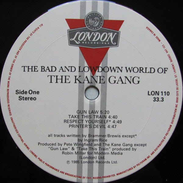 The Bad And Lowdown World Of The Kane Gang
