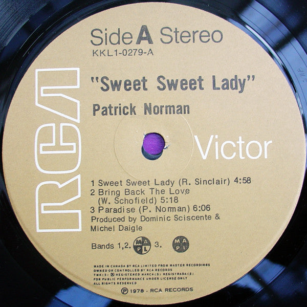 Sweet Sweet Lady Patrick Norman