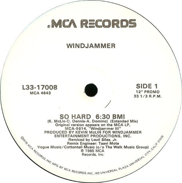 So Hard Windjammer