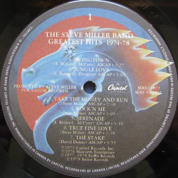 Greatest Hits 1974-78 Steve Miller Band