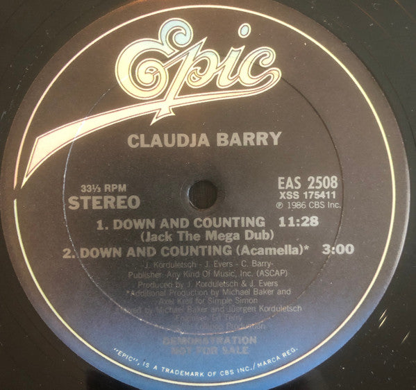 Down And Counting Claudja Barry