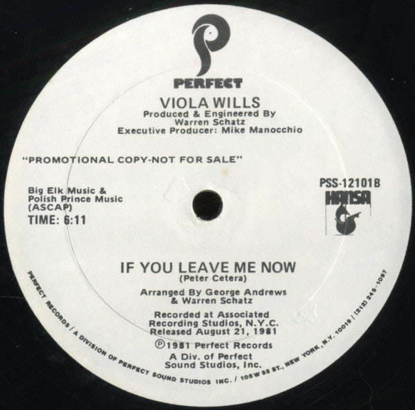 I Can't Stay Away From You / If You Leave Me Now Viola Wills