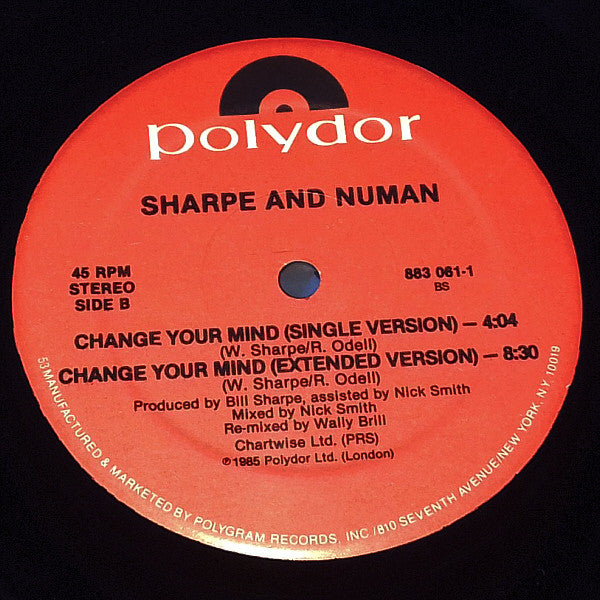 Change Your Mind Sharpe & Numan