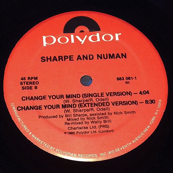 Change Your Mind Sharpe & Numan