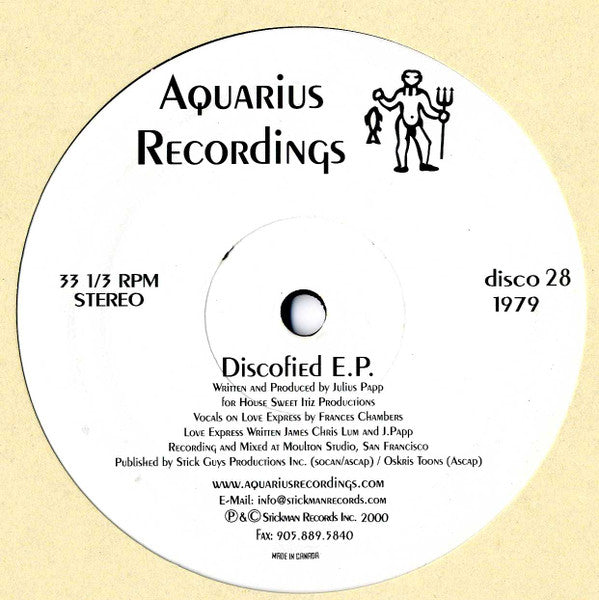 Julius Papp - Discofied E.P.
