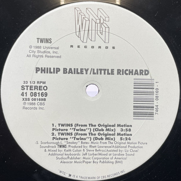 Twins Philip Bailey,Little Richard