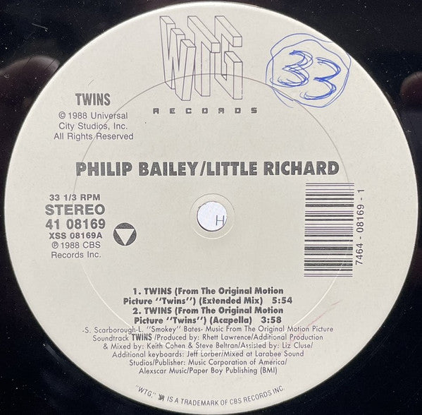 Twins Philip Bailey,Little Richard