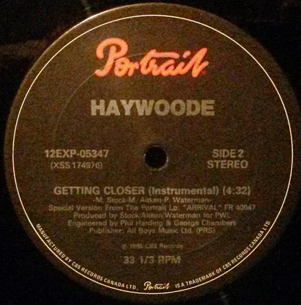 Getting Closer Haywoode