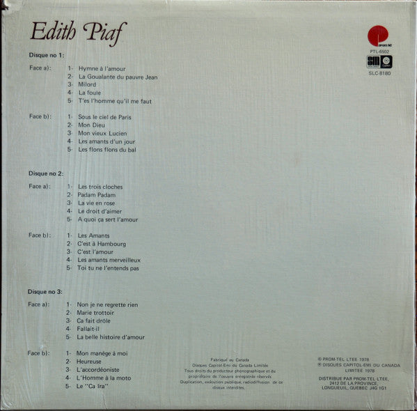 Edith Piaf | Rectangle Triangle