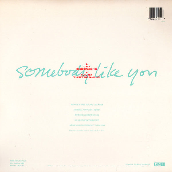 Somebody Like You Robbie Nevil
