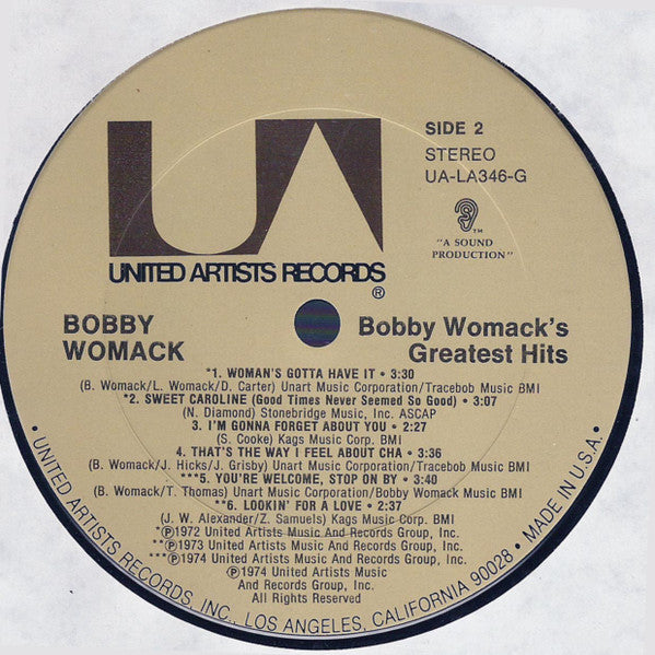 Bobby Womack's Greatest Hits | Rectangle Triangle
