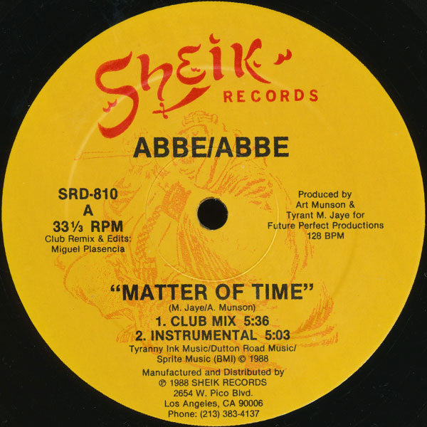Matter Of Time Abbe Kanter