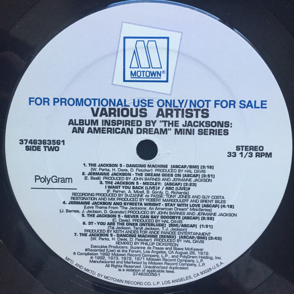 Album Inspired By "The Jacksons: An American Dream" Mini Series Various