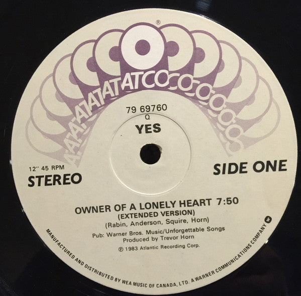 Owner Of A Lonely Heart Yes