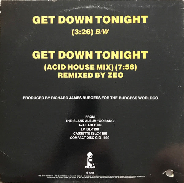 Get Down Tonight Shriekback