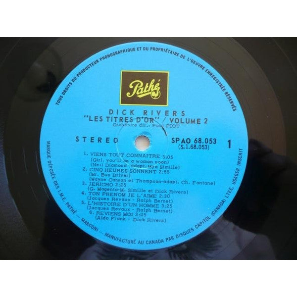 Les Titres D'or de Dick Rivers Volume: 2 Dick Rivers