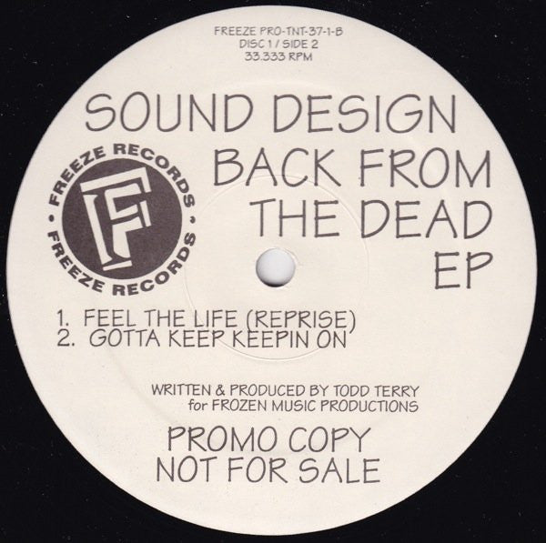Back From The Dead EP Sound Design