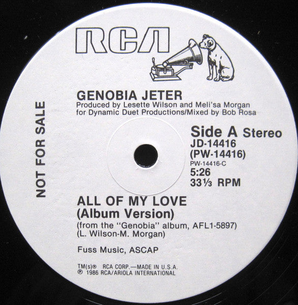 All Of My Love Genobia Jeter