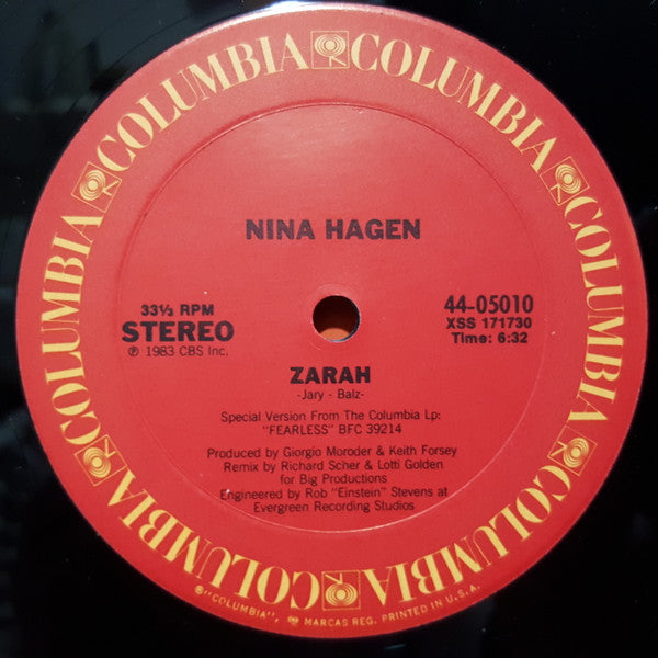 Zarah (Remix) Nina Hagen