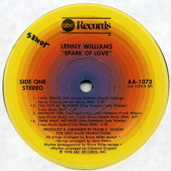 Spark Of Love Lenny Williams