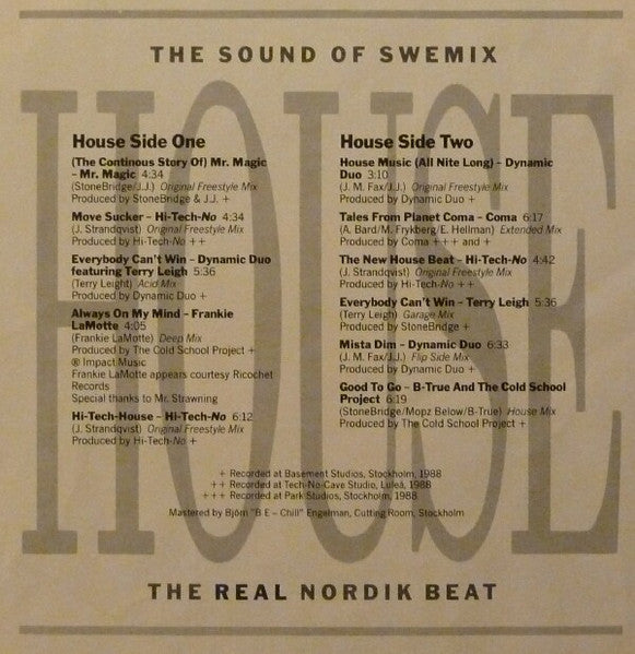 The Sound Of Swemix (The Real Nordik Beat) Various