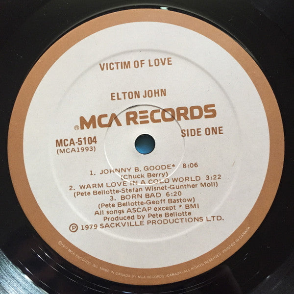 Victim Of Love Elton John