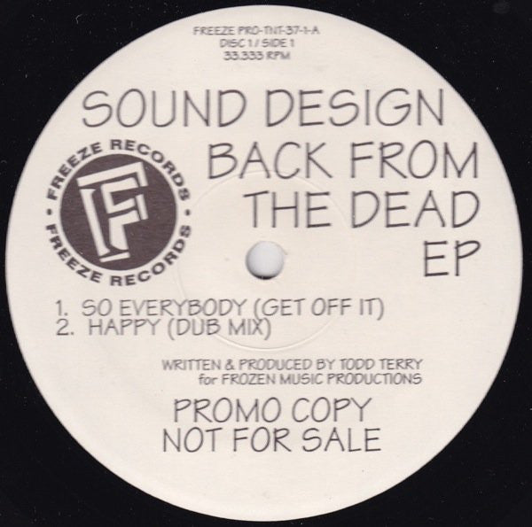 Back From The Dead EP Sound Design
