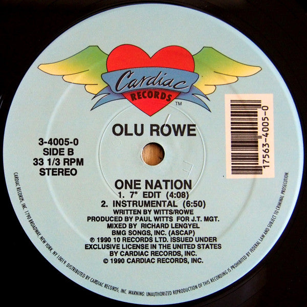 One Nation Olu Rowe