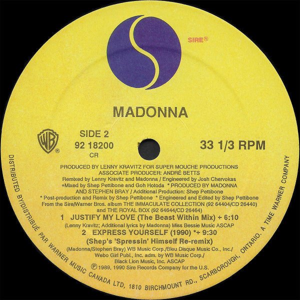 Justify My Love Madonna