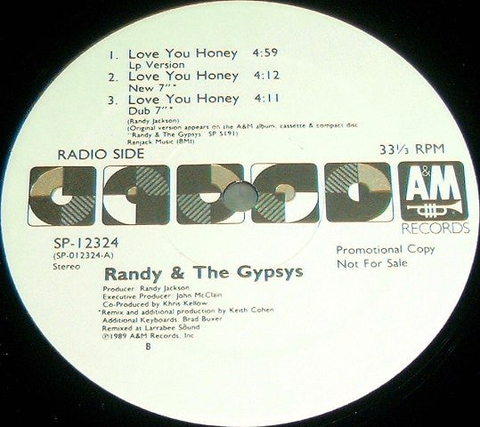 Love You Honey Randy & The Gypsys
