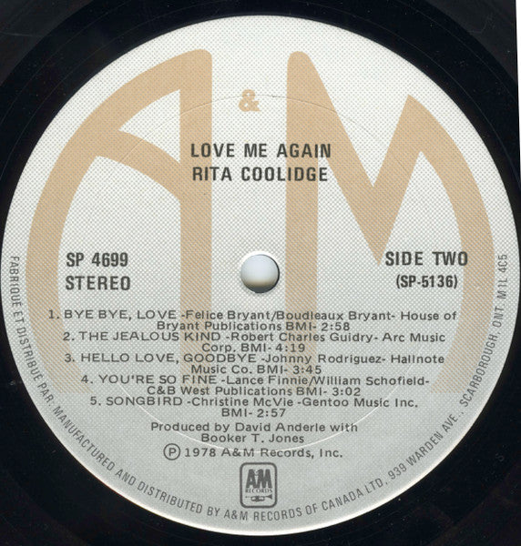 Love Me Again Rita Coolidge