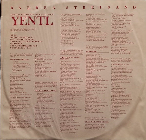 Yentl - Original Motion Picture Soundtrack Barbra Streisand