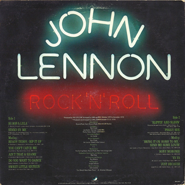 Rock 'N' Roll John Lennon