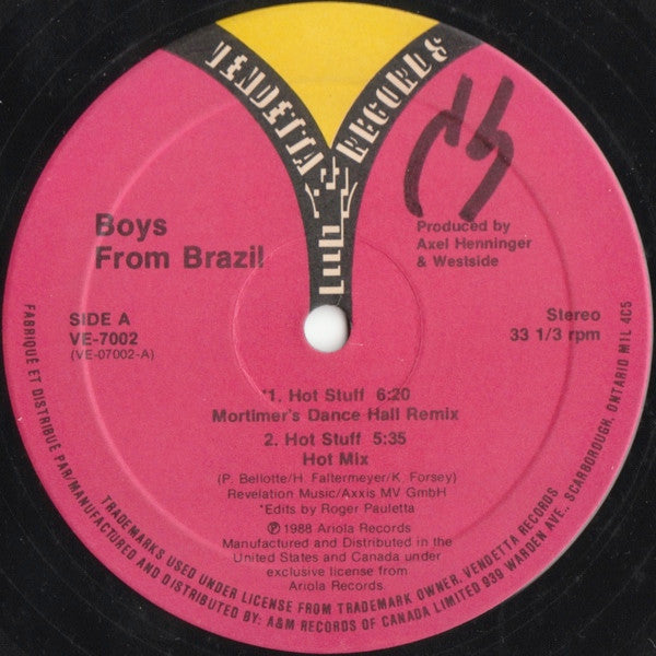 Hot Stuff Boys From Brazil