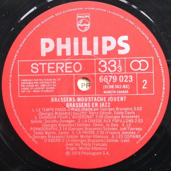 Jouent Brassens En Jazz Georges Brassens,Moustache (2),Les Petits Français,Joe Newman,Eddie "Lockjaw" Davis,Harry Edison,Cat Anderson,Dorothy Donegan