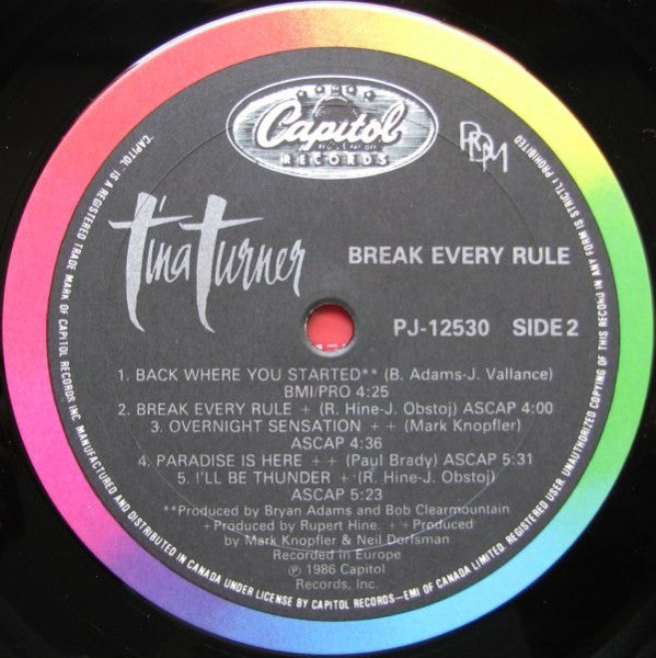 Break Every Rule Tina Turner