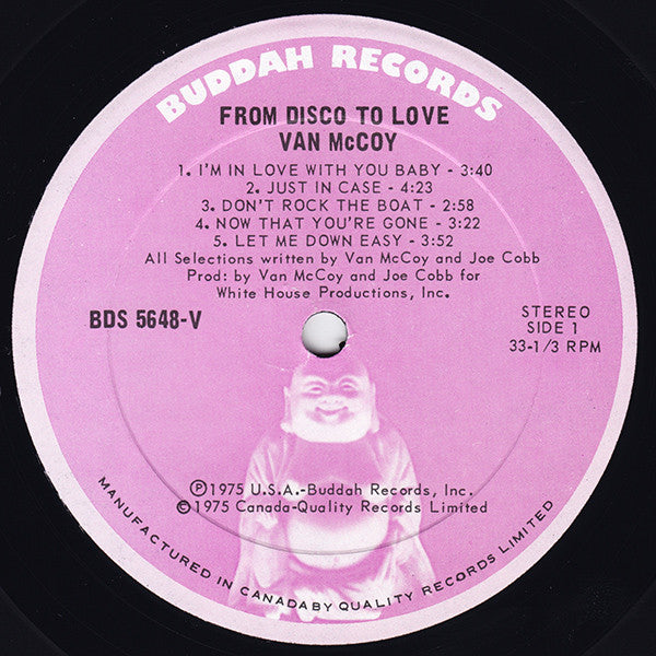 From Disco To Love Van McCoy