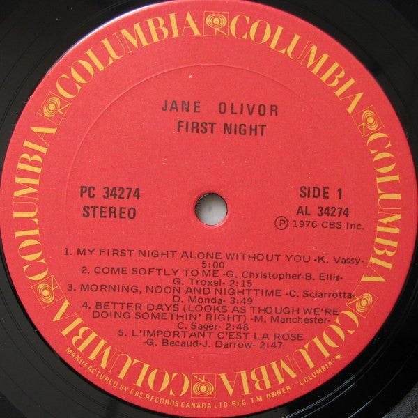First Night Jane Olivor